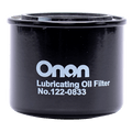 Black Metal Onan Generator Oil Filter 122-0833 - Product View | United RV Parts