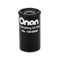 Black Onan 122-0836 Generator Oil Filter - Side View | United RV Parts