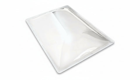 Clear Polycarbonate RV Skylight Dome 33x49 - Angled View | United RV Parts