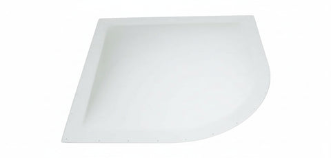 White Polycarbonate RV Skylight Dome 26x26 - Side View | United RV Parts