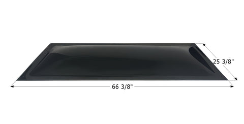 Icon Direct | Dark Smoke Skylight 21 x 62 | 12592 | 5 Inch Bubble | SL2162DS