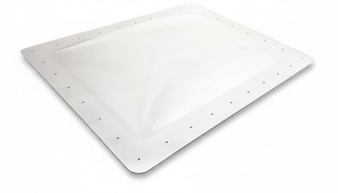 Clear Polycarbonate RV Skylight Dome 24x32 5-Inch Bubble - Angled Top View | United RV Parts