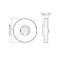 Dimension Diagram 2.5 Inch Round LED Clearance Light CMB1SRA - 63mm x 16mm Technical Drawing | United RV Parts
