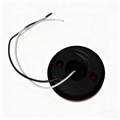 Red 12V LED Clearance Light Back View with EPDM Gasket and Wiring - Detail | United RV Parts