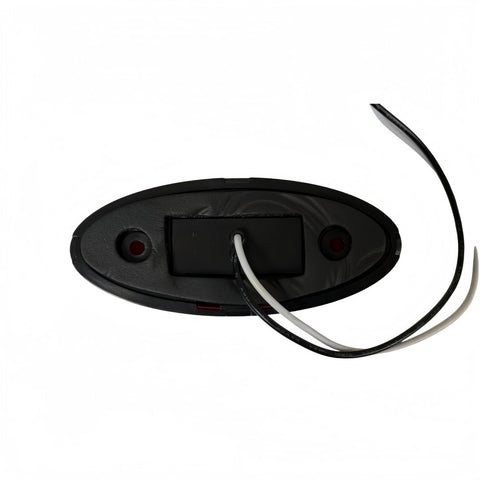 Oval LED Trailer Clearance Light - Back View Showing Wiring and Built-In Gasket | United RV Parts