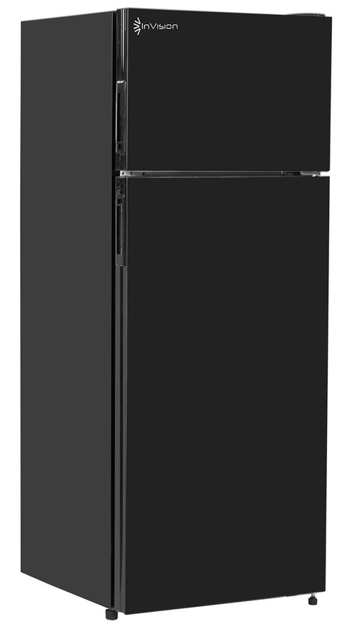 Black InVision 8 Cubic Foot RV Refrigerator 180-2712 - Front View | United RV Parts