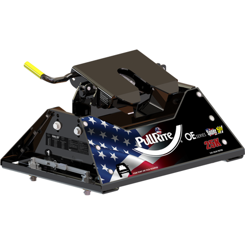 PullRite 25K Super 5th Wheel Hitch OE Puck Series - Angled View | United RV Parts