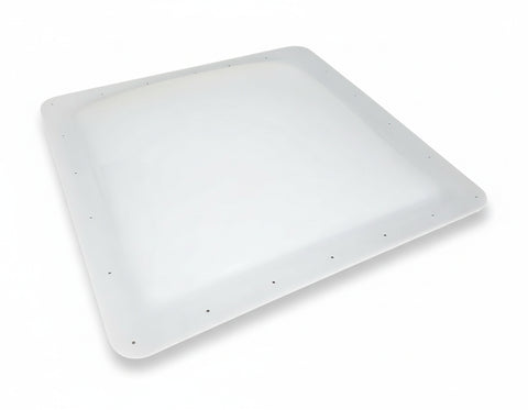 White Polycarbonate RV Skylight Dome 19x20 - Angled Top View | United RV Parts