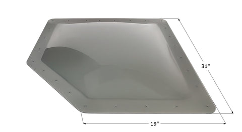 Smoke Icon RV Skylight NSL2616S 19x31 Inch Dimensions - Angle View | United RV Parts