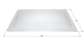 White Icon RV Skylight SL1836W 40x22 Inch Dimensions - Front View | United RV Parts