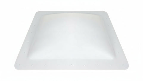 White Polycarbonate RV Skylight Dome 22x28 SL2228W - Angled Top View | United RV Parts
