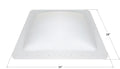 White RV Skylight Dome SL2228W with 34x28 Inch Dimensions - Measurement Diagram | United RV Parts