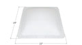White RV Skylight Dome 16x19 - Dimensional Diagram 22 x 19 | United RV Parts
