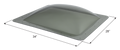 Icon Smoke RV Skylight SL2228S 34x28 Inch with Dimensions - Angled View | United RV Parts