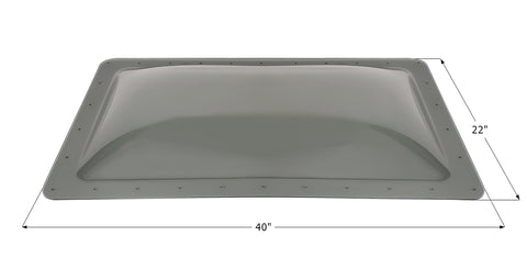 Icon Smoke RV Skylight SL1836S 18x36 with 40x22 Dimensions - Front View | United RV Parts