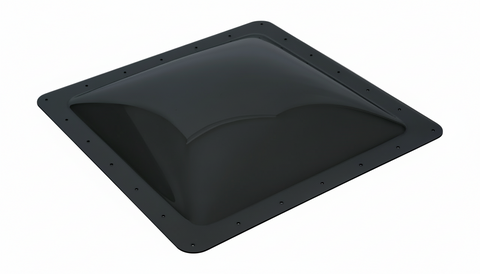 Dark Smoke Polycarbonate RV Skylight Dome 22x22 - Angled View | United RV Parts