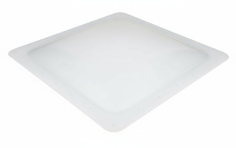 White Polycarbonate RV Skylight Dome 18x23 - Angled Top View | United RV Parts