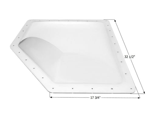 Icon RV Skylight NSL2815C 28x15 with Dimensions 32.5 x 17.75 Inch - Measurement Diagram | United RV Parts