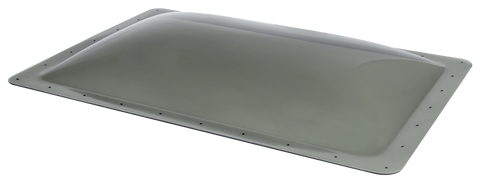 Smoke Tinted Polycarbonate RV Skylight Bubble Dome - Angled Top View | United RV Parts