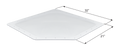 Clear Neo-Angle RV Skylight NSL2717C with 32x21 Inch Dimensions Diagram | United RV Parts