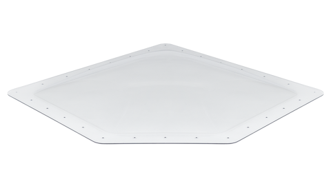 White Neo-Angle RV Skylight Dome 27x17 Icon 14957 - Top Angle View | United RV Parts