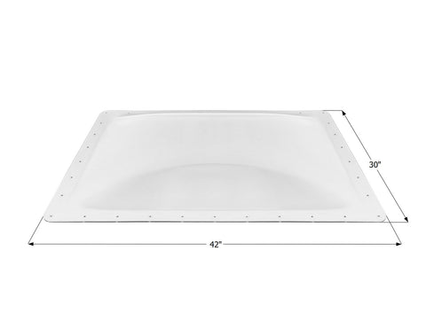 Icon Direct | Clear Skylight 26 x 38 | 15340 | 4 Inch Bubble | SL2638C