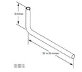 Onan Generator Exhaust Tailpipe Dimensions Diagram 26 Inch - Technical Specs | United RV Parts