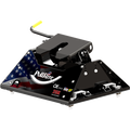Black PullRite 25K Fifth Wheel Hitch 1600 OE Puck Series - Front Angle View | United RV Parts