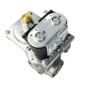 Silver Metal RV Water Heater Gas Valve - Top View Detail | United RV Parts
