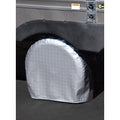 ADCO Diamond Plate Ultra Tyre Gard Single RV Tire Cover - Side Profile | United RV Parts