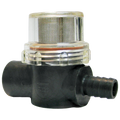 SHURflo Water Strainer 255-323 with Stainless Steel Mesh - Bottom View | United RV Parts