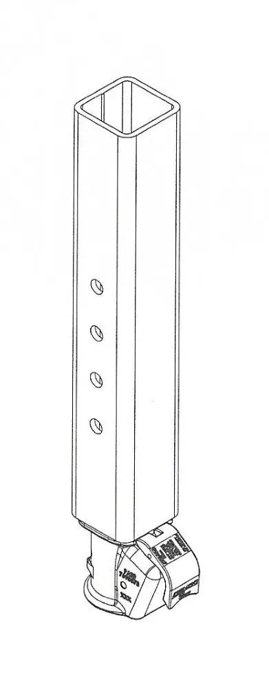 Demco | EZ-Latch Square Gooseneck Coupler | 17839-81 | 2 5/16" Ball | 30,000 GVWR | Black