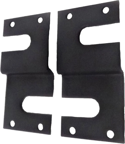 Black Metal Washer Dryer Mounting Brackets - Top View | United RV Parts