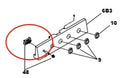 Black 4-Wire Range Igniter 233287 - Technical Diagram View | United RV Parts