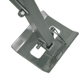 King Pin Stabilizer Aluminum Foot Pad and Locking Pin Detail - Close-Up | United RV Parts
