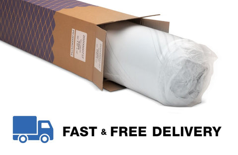 White RV Mattress in Shipping Box - Fast Free Delivery Packaging View | United RV Parts