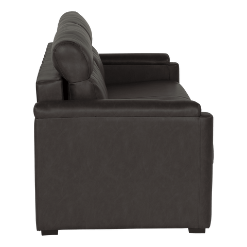 Dark Brown Thomas Payne Heritage Trifold Sofa - Side Profile View | United RV Parts