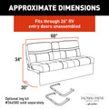 Thomas Payne 68 Jackknife Sofa Dimensions Diagram 2020129838 | United RV Parts