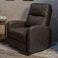 Brown Leather Thomas Payne Recliner in RV Interior - Lifestyle View | United RV Parts