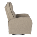 Taupe Fabric RV Swivel Recliner - Side Profile View | United RV Parts