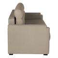 Beige Vinyl RV Sofa - Side Profile View | United RV Parts