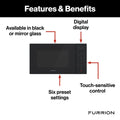 Black Furrion Microwave Features - Digital Display and Controls | United RV Parts