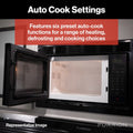 Furrion Microwave Auto Cook Settings - Open Door Interior View | United RV Parts