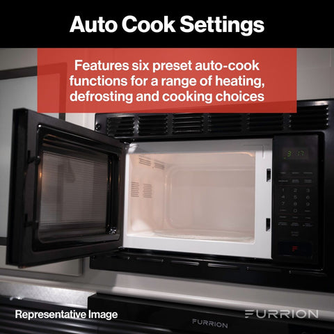 Furrion Microwave Auto Cook Settings - Open Door Interior View | United RV Parts