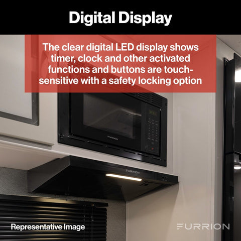 Furrion RV Microwave Built-In Installation - Digital LED Display | United RV Parts