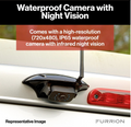 Black Waterproof RV Backup Camera - Sharkfin Design with Night Vision LEDs | United RV Parts