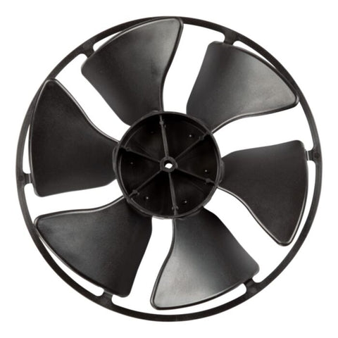 Black Plastic RV AC Condenser Fan Blade - Top View | United RV Parts