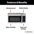 Furrion FMCM15-SS Features Digital Display Auto Cook Glass Turntable | United RV Parts