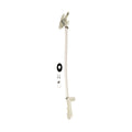 White Lippert Flow Max RV Toilet Valve Kit - Full Assembly View | United RV Parts