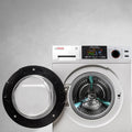 White Pinnacle Super Combo Washer-Dryer - Door Open Interior View | United RV Parts